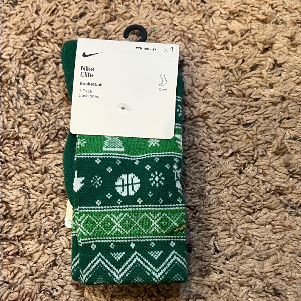 Kids Nike Holiday Elite Crew Socks